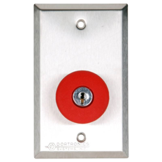 Dortronics 5210-KR Key Reset Buttons, Satin Stainless Steel