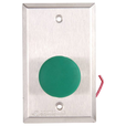 Dortronics 5210 Exit Release Pushbutton, Pneumatic Time Delay, Satin Stainless Steel