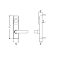 Detex BN Exit Device Trim for V40 and V50 Series Exit Devices