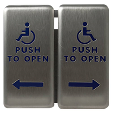 BEA 10PBDGP1 Vestibule Push Plate, Satin Stainless Steel