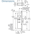 Adams Rite 4510 Standard Duty Deadlatch with Flat/Standard Jamb