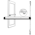 Adams Rite 8600 Life-Safety Narrow Stile Concealed Vertical Rod Exit Device