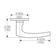 Accentra (Yale) 8800FL Heavy Duty Mortise Lockset, Passage/Closet (F01) Function