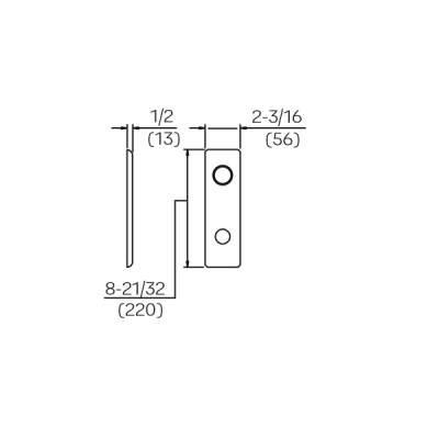 Accentra (Yale) 8800FL Heavy Duty Mortise Lockset, Passage/Closet (F01) Function