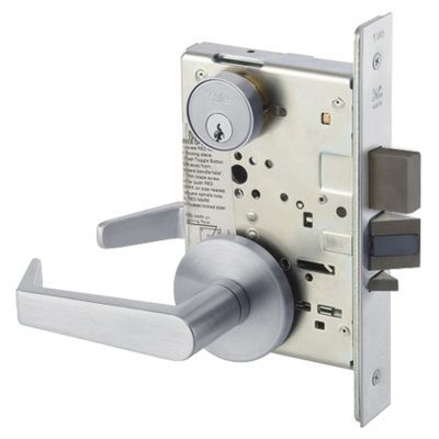 Accentra (Yale) 8800FL Heavy Duty Mortise Lockset, Apartment Corridor (F20) Function