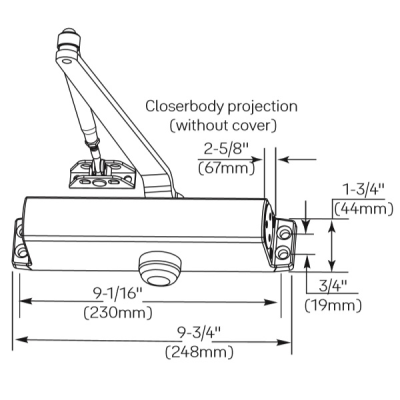 Accentra (Yale) YDC 200 Sereis Economy Door Closer