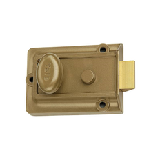Accentra (Yale) 80 Auxiliary Security Latchlock, Enameled Brasslux