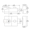 Accentra (Yale) 88 Auxiliary Security Latchlock, Dark Metallic Gray
