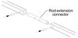 Von Duprin Rod Extension Connector  (4pcs)