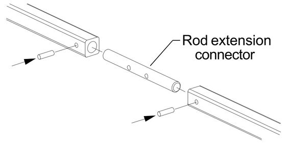 Von Duprin Rod Extension Connector  (4pcs)
