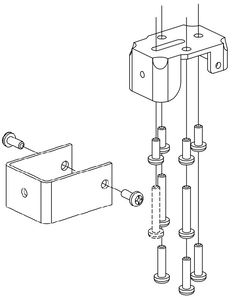 Von Duprin Top Fitting and Cover for 1654, 4954 Mullion