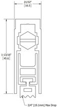 Hager 740S Automatic Door Bottom