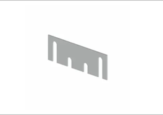 Hager 337B Hinge Shim, 0.065" Thick, Primed