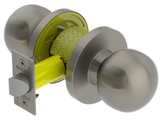Hager 3500 Series Cylindrical Lock, Passage Function - Knob