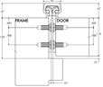 Hager 780-112 Concealed Leaf Continuous Gear Hinge