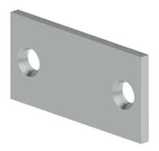 Hager 336 Door Edge Filler Plate, 0.125" Thick, Primed