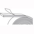 NGP L-GT-116 Glazing Tape, 1/16" Thick, Black
