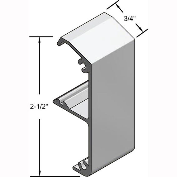 NGP SL-SQ20 Square Fascia for Side Wall Mount, By-Pass or Pocket Doors