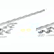 NGP SLAL Aluminum Side Mount Track System, By-Pass Doors, 75lb. Max