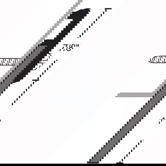 NGP 198, 1-7/8" Neoprene Door Sweep
