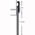 NGP 197, 2-9/16" Neoprene Door Sweep