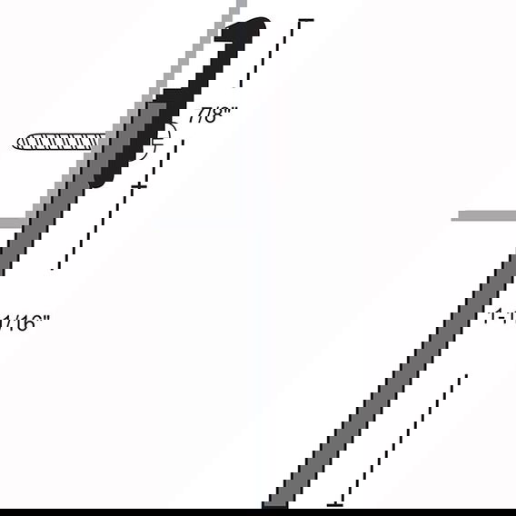 NGP 197, 2-9/16" Neoprene Door Sweep