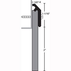 NGP 203, 3-1/16" Neoprene Door Sweep