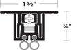 NGP 320 Automatic Door Bottom - Mortise