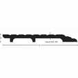 NGP 325 Half Saddle Threshold, 5 x 1/2", Aluminum