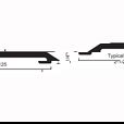 NGP 410 Saddle Threshold, 2-1/2 x 1/4"