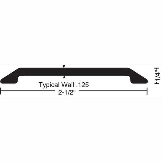 NGP 410 Saddle Threshold, 2-1/2 x 1/4"