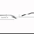 NGP 412 Stainless Steel Saddle Threshold, 4 x 1/2"