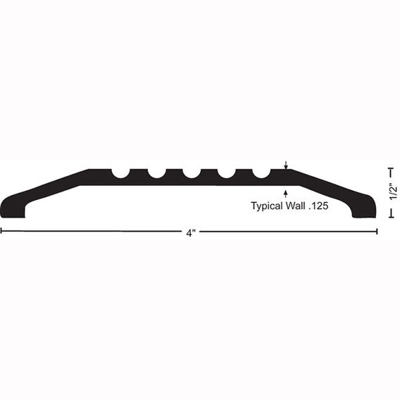 NGP 424 Saddle Threshold, 4 x 1/2"
