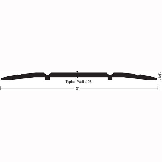 NGP 513 Saddle Threshold, 5 x 1/4"