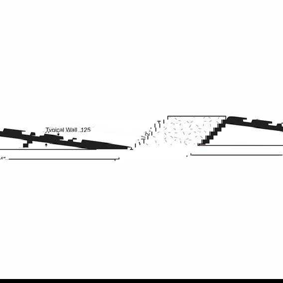 NGP 654/657 ADA Compliant Ramp, 1/2" Rise