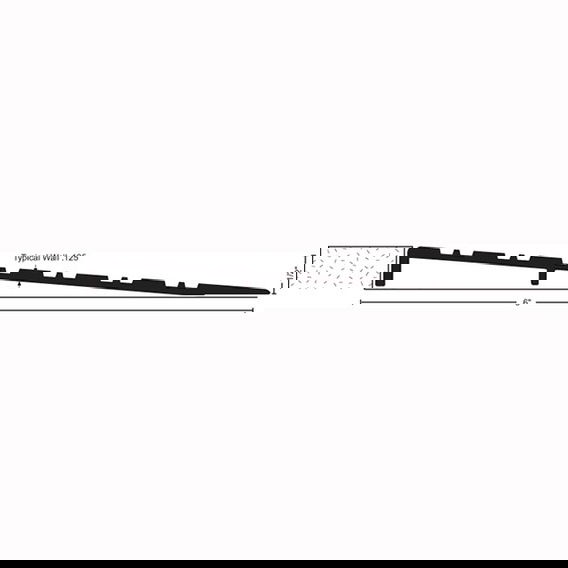 NGP 654/657 ADA Compliant Ramp, 1/2" Rise