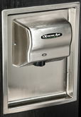 World Dryer® Seamless Stainless Steel Recess Kit