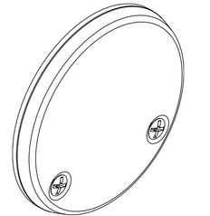 Schlage Blank Inside Rose, Exposed Screws for B Series