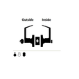 Schlage ND Series Cylindrical Lockset, Corridor (F90) Function