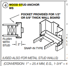 Wood Stud Anchor