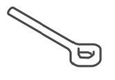 Corbin Russwin 656F40 Hex Dogging Key for ED4000/5000 Exit Devices