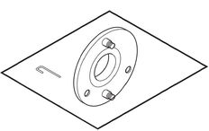 Corbin Russwin Adapter Packet-Half Working Sectional Rose Trim for ML2000 Series