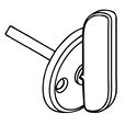 Corbin Russwin Ergonomic Thumbturn Lever Packet for ML2000 Series