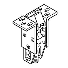 Corbin Russwin Top Latch & Bracket Assembly for ED4800/5800 CVR Exit Devices