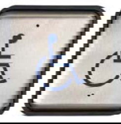 Norton ADA1019 4-1/2" Square Pushbutton for 5800 ADAEZ Series