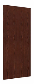 Wood Door 3'-0" x 6'-8", Plain Sliced Red Oak, Prefinished Espresso