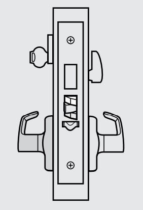 Corbin Russwin ML2029 Heavy Duty Mortise Lockset, Trim Kit ONLY, Hotel/Motel (F15) Function