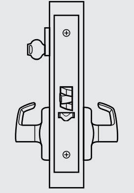 Corbin Russwin ML2055 Heavy Duty Mortise Lockset, Lockbody Only, Classroom (F05) Function