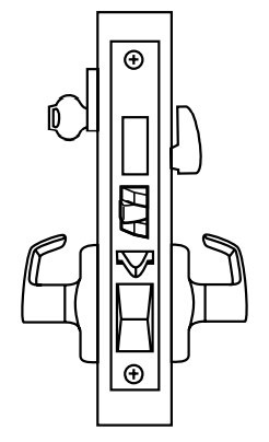 Corbin Russwin ML2067 Heavy Duty Mortise Lockset, Lockbody Only, Apartment/Dormitory (F20) Function
