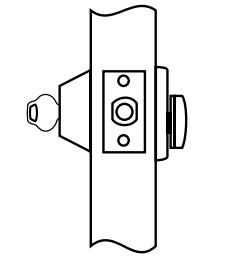 Corbin Russwin DL2213/DL3213 Single Cylinder Deadlock